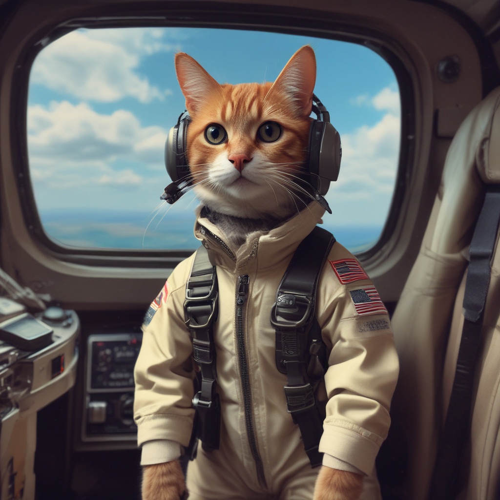 Co-pilot Aaiz in his flight suit