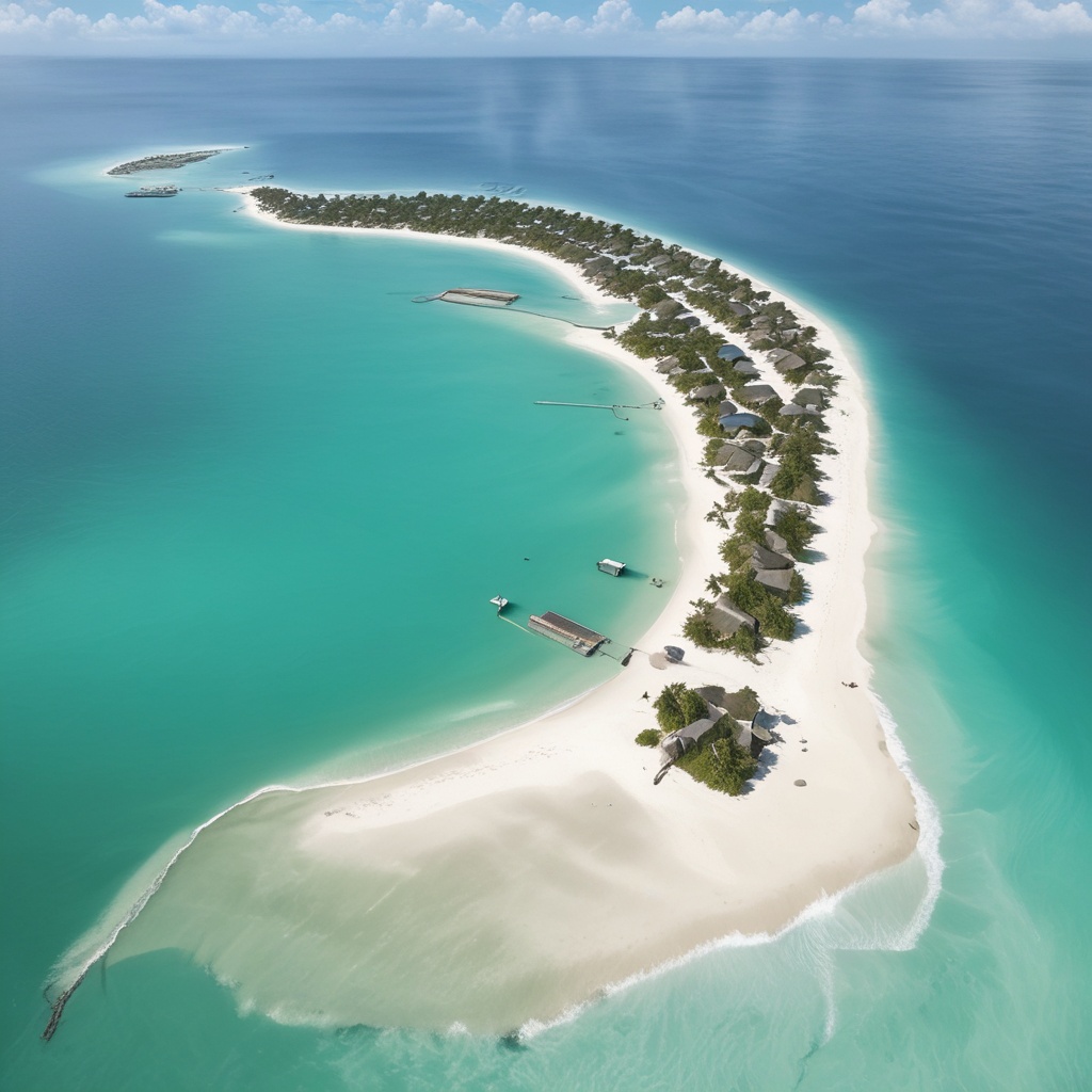 Maldives islands surrounded by rising waters